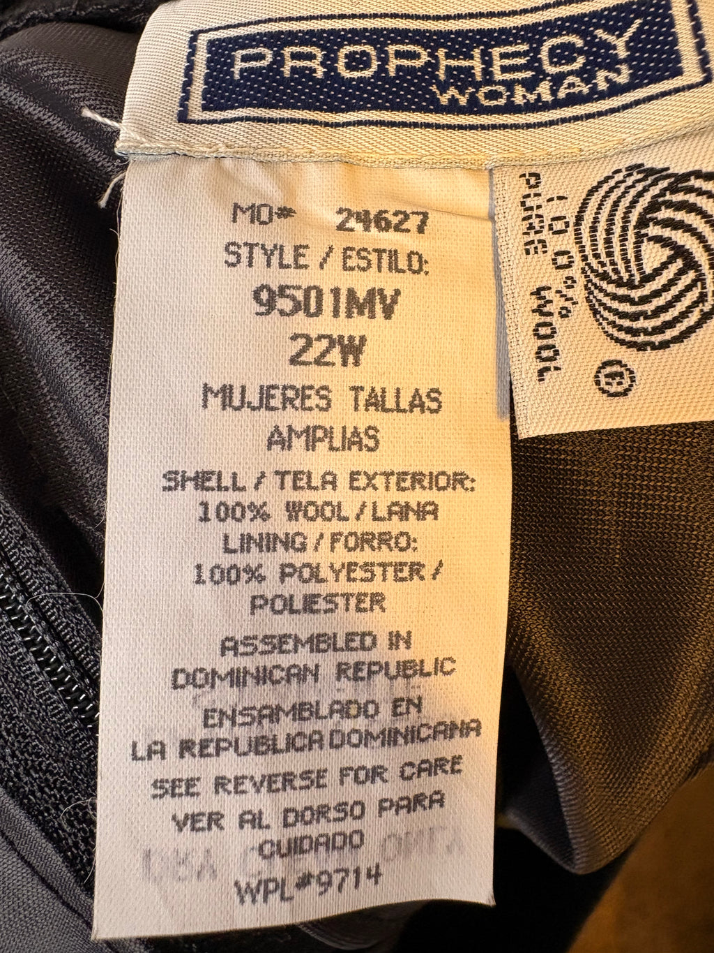 PROPHECY WOMAN SIZE 22