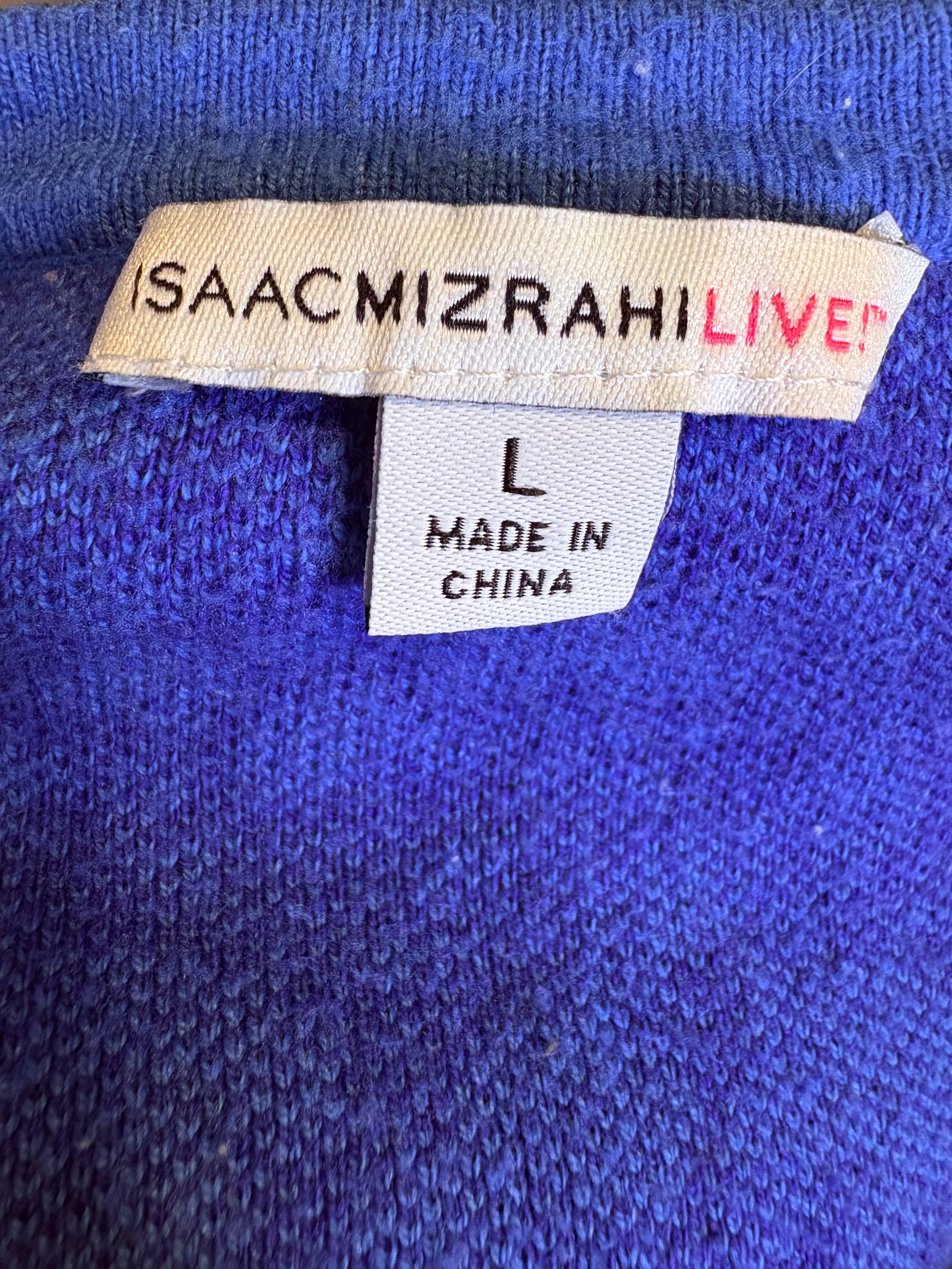 ISAAK MIZRAHI LIVE SIZE LARGE