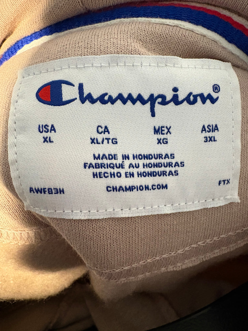 CHAMPION SIZE XL