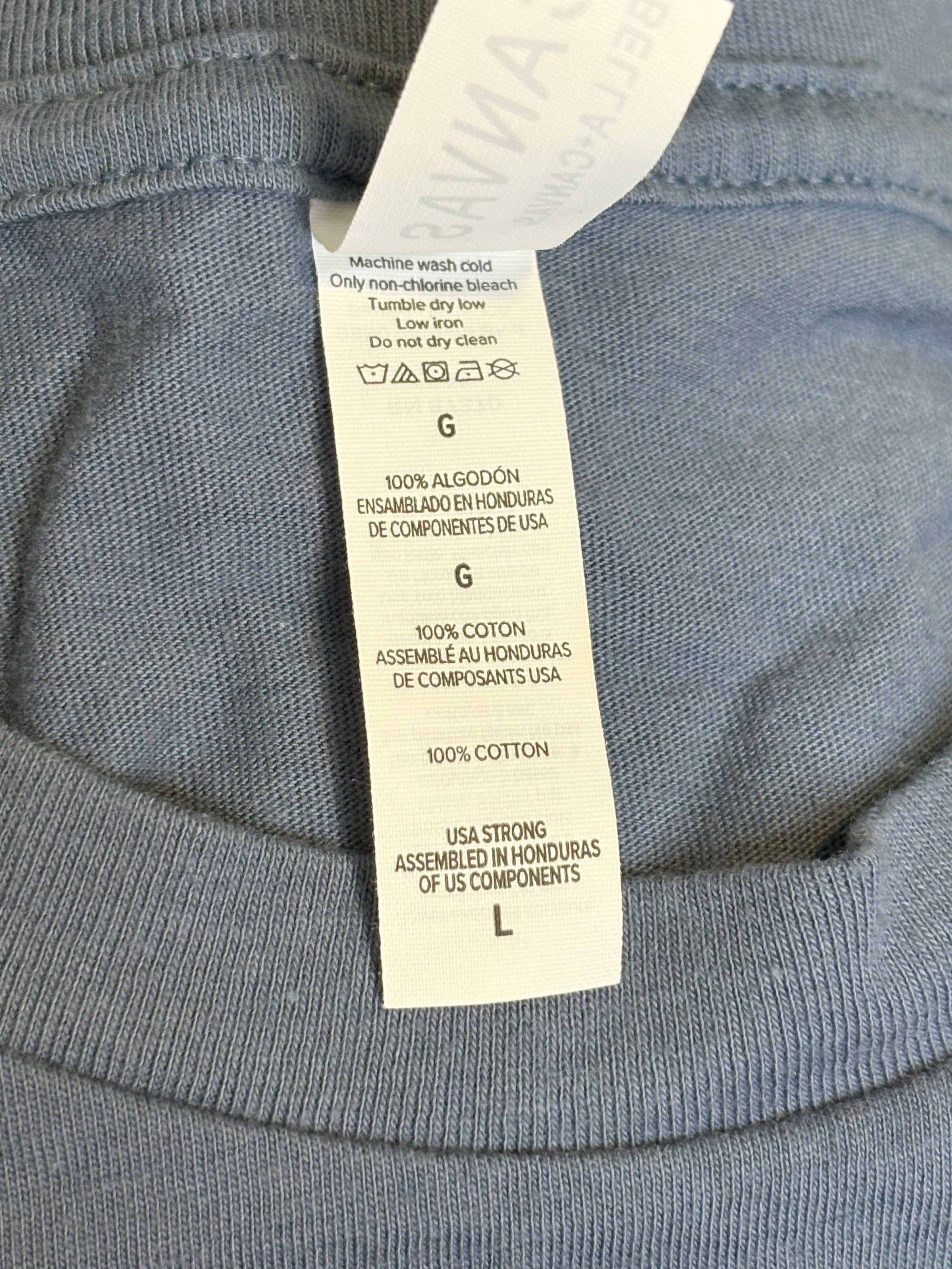BELLA CANVAS MEN'S T-SHIRT SIZE LARGE