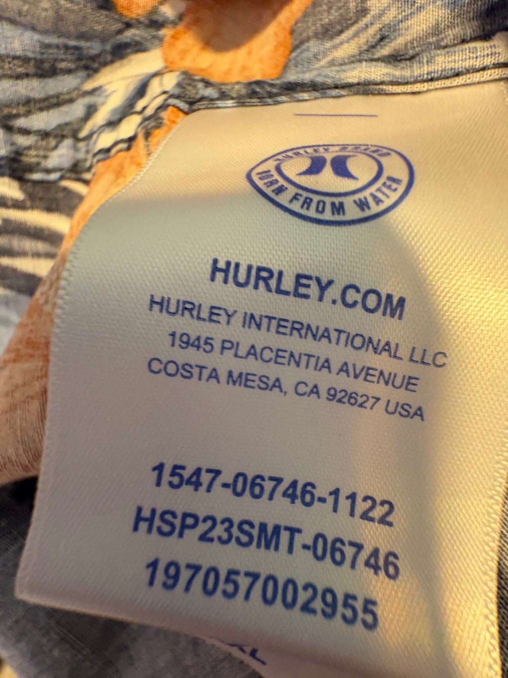 HURLEY MEN'S SHIRT XXL