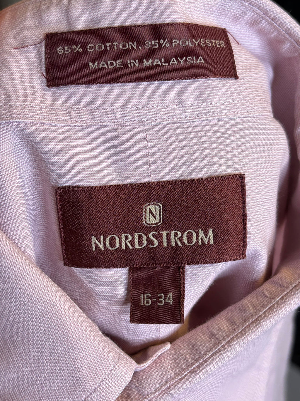 NORDSTROM DRESS SHIRT SIZE 16 34