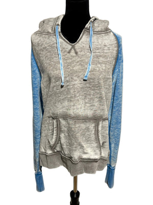 Zen by J America Women's Hoodie Blue Grey Cotton Polyester Size XL