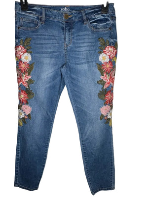 NEW YORK & COMPANY SOHO ANKLE JEANS SIZE 8